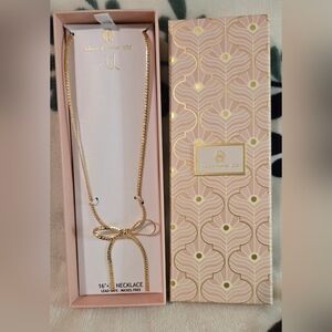 House of Harlow 1960 Herringbone Bow Necklace (NWOT)